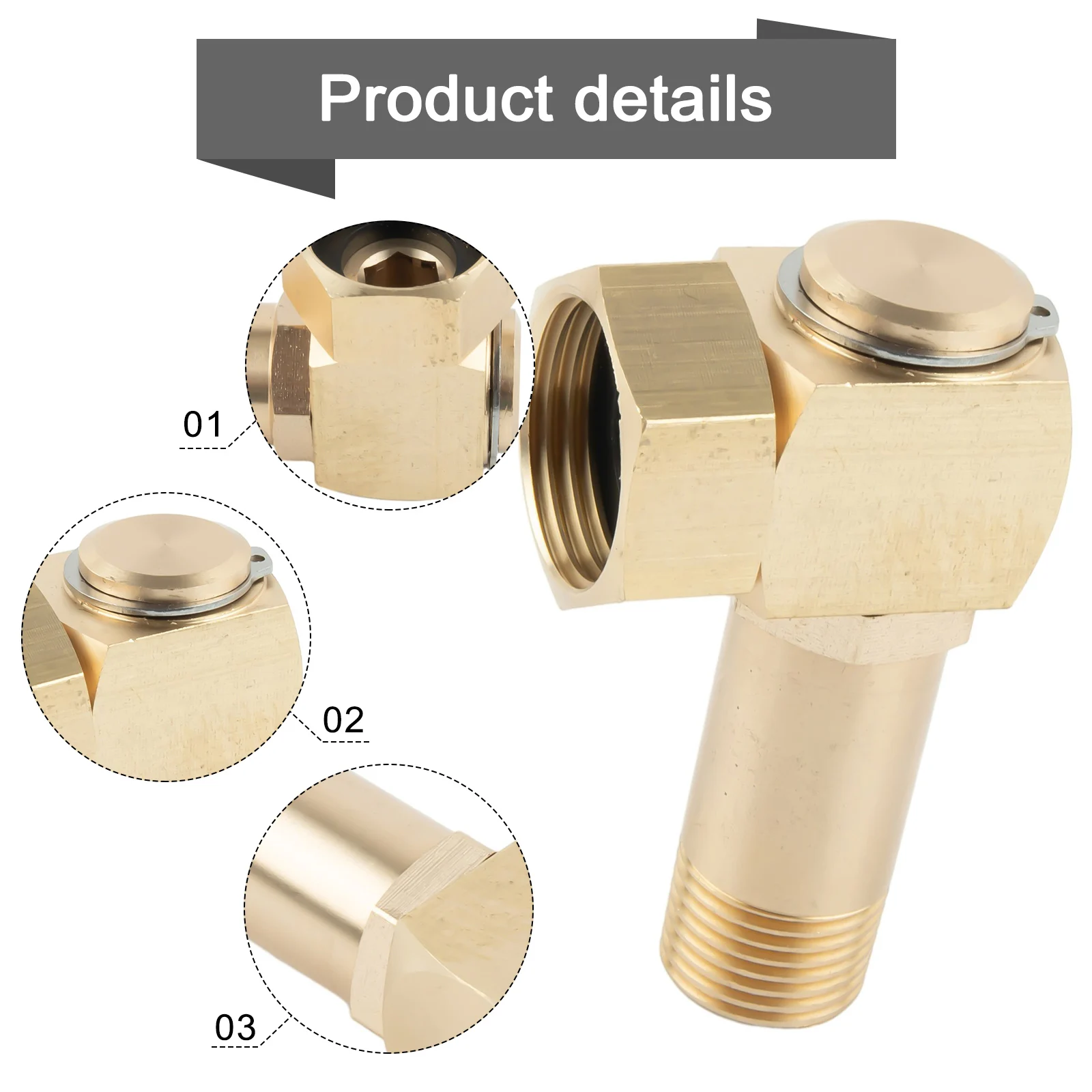 

Lead Free Brass Garden Hose Adapter Swivel Replacement Part For Hose Reel 1 Inch GHT To 0 8 Inch Connector Durable Construction