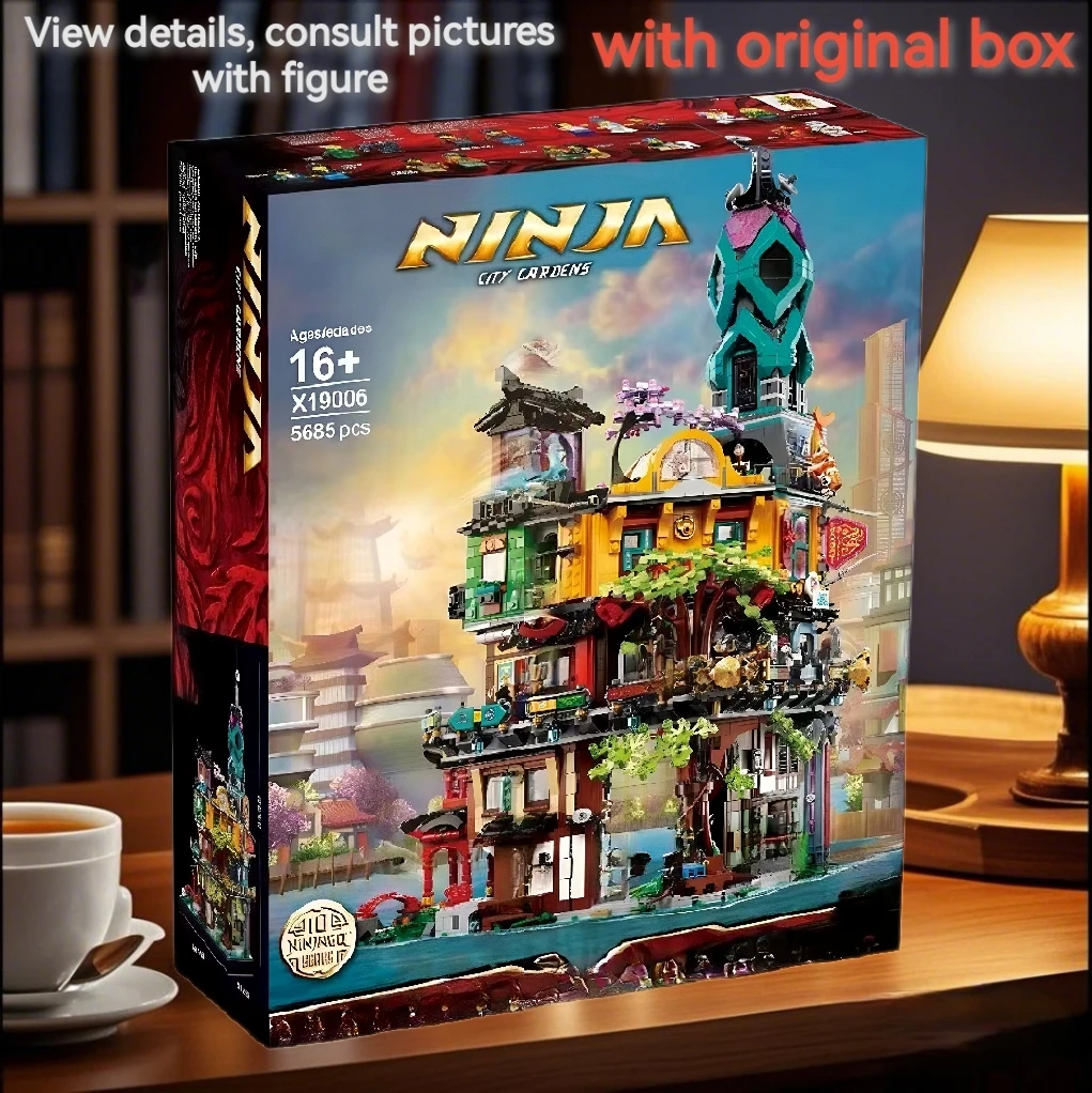 

With Original Box 5685PCS NINJA City Gardens Building Blocks Bricks Model Birthday Toys Gifts 71741 Compatible