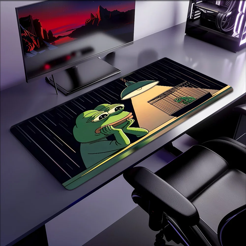 The Rubber Desktop XXL Frog Desk Mats Pepe Non-slip Gaming Thickened Large MousePad Office