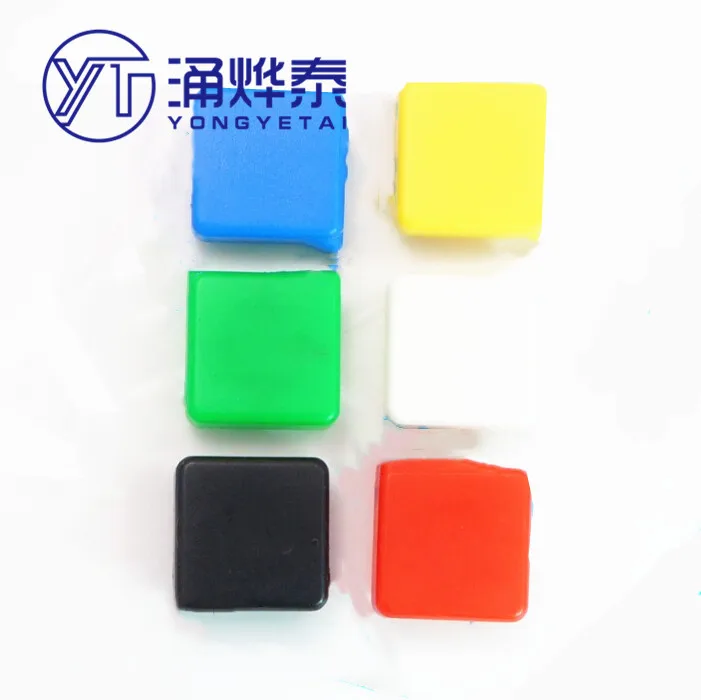 

YYT 100 шт. A14 шляпа на пуговицах с квадратом 12*12*7,3 синий желтый белый зеленый черный красный 5 цветов смесь каждый 20 шт.