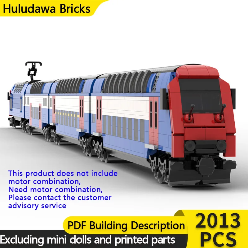 

Модель городской автомобиль MOC, строительные кирпичи Re450, электрический локомотив, модульная технология, детские праздничные подарки, сборные игрушки, костюм