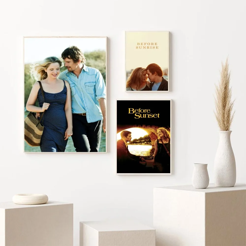 بيلا قبل شروق الشمس قبل غروب الشمس ملصق فني ، ملصق ورقي مقاوم للماء ، قهوة ، منزل ، بار ، غرفة ، ديكور حائط ، 1 روض #4