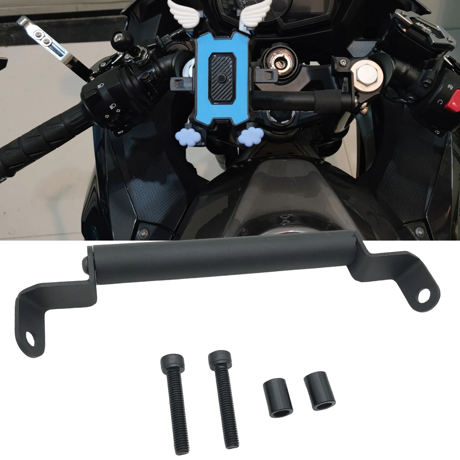 

Motorcycle GPS Navigation Bracket Mounting Bracket For KAWASAKI NINJA400 EX400 NINJA250 EX250 2018-2022