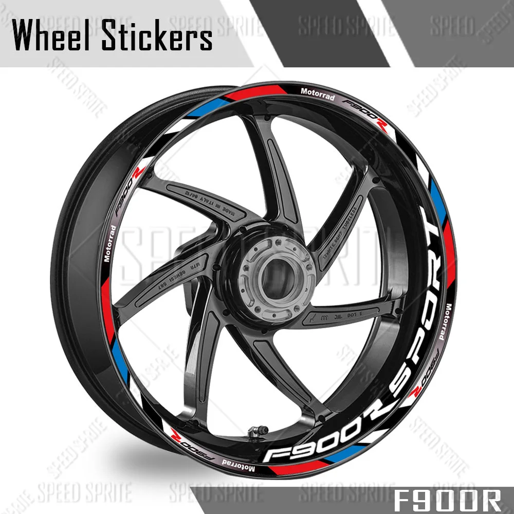 

For F900R f900 r Reflective Motorcycle Accessories Wheel Sticker Hub Decals Rim Stripe Tape Decorative Waterproof