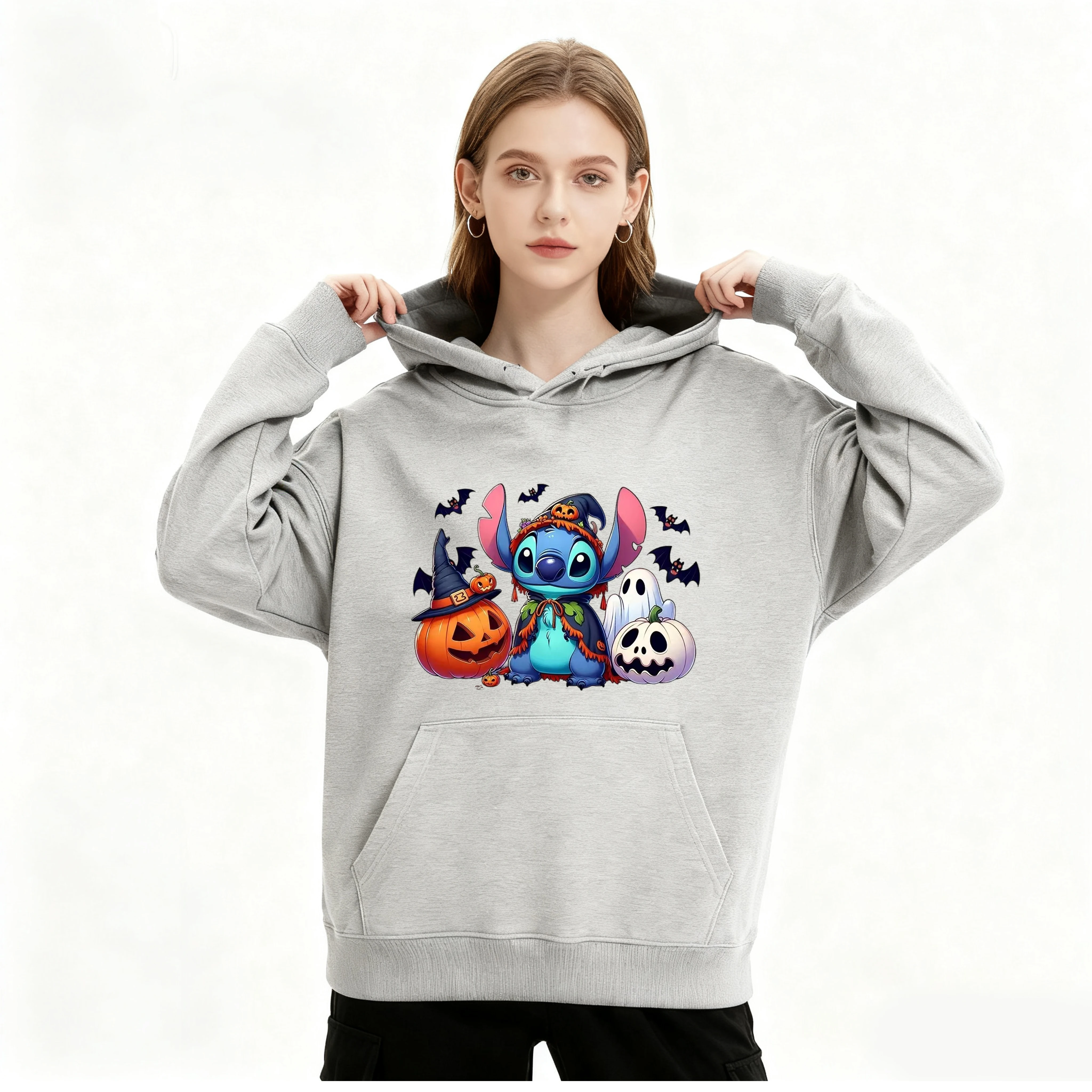 ستيتش الهالوين أزياء رياضية مقنعين سترة ديزني عنصر نمط الطباعة الرياضية مريحة لطيف الترفيه الحياة اليومية