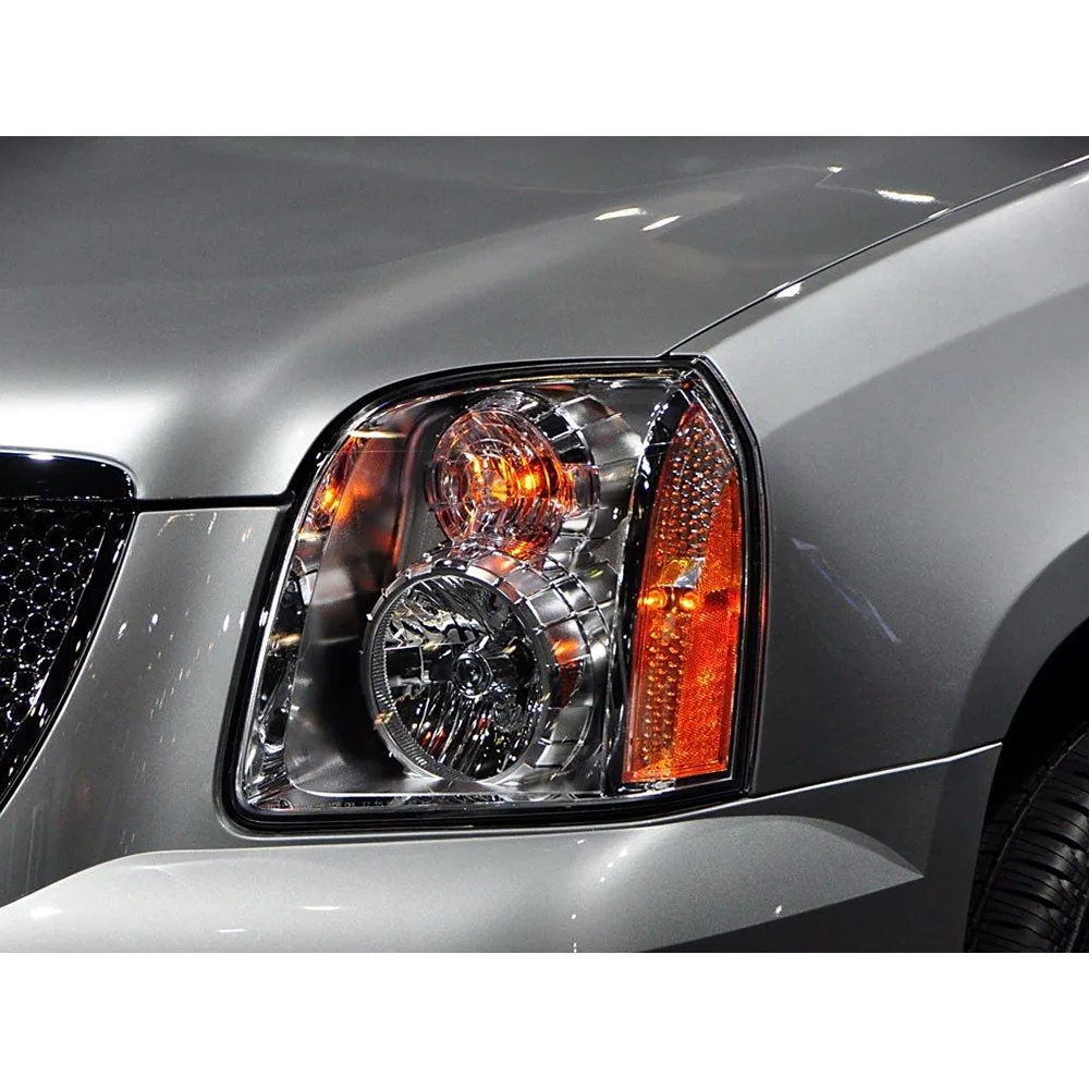 For GMC Yukon 2007-2013 Headlight Transparent Lens Headlight Housing Shell Lamp Shade Lens Transparent Headlamp Cover Plexiglass 6