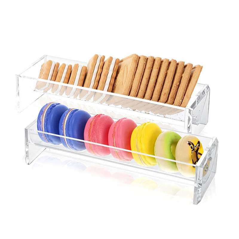 1Pc Clear Acrylic Cracker Holder - Acrylic Biscuit Holder Tray Cracker Server And Holder Tray Appetizer Serving Tray Dublin Tray