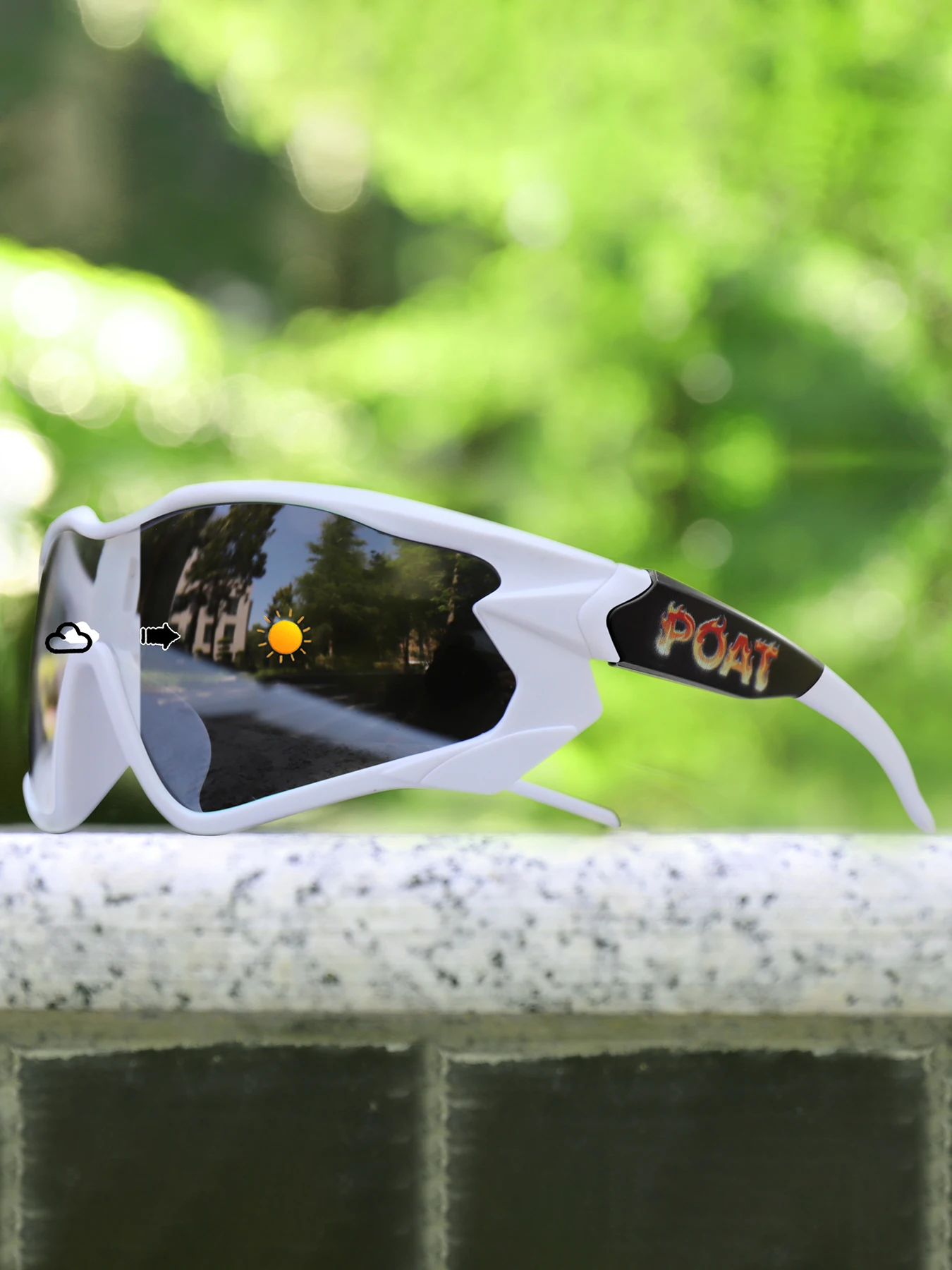 AliExpress NONE Men Women Photochromic Motorcycle Glasses Outdoor Sports Big Frame Windproof Cycling Running Hiking Goggles