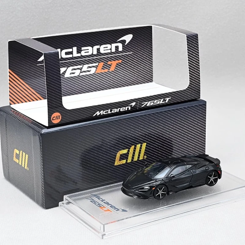 1-64765lt-リアウイング可動オールカーボン限定版、合金ダイキャスト静的ミニチュアシミュレーションカーおもちゃモデル、ボーイコレクション。