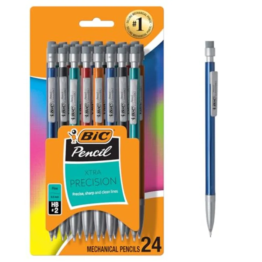 Xtra-Precision Mechanical Pencils with Erasers, 0.5mm,Pack Mechanical Drafting Pencil Set