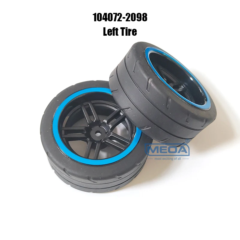 WLtoys 1/10 RC Car Original Spare Parts 104072-2098 Left Tire Group 104072-2099 Right Tire Components