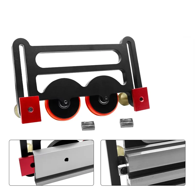 AA19 Table Saw Precision Guide For Woodworking Tool Universal Sliding Block Board Double Wheel Bearing Roller Auxiliary Part