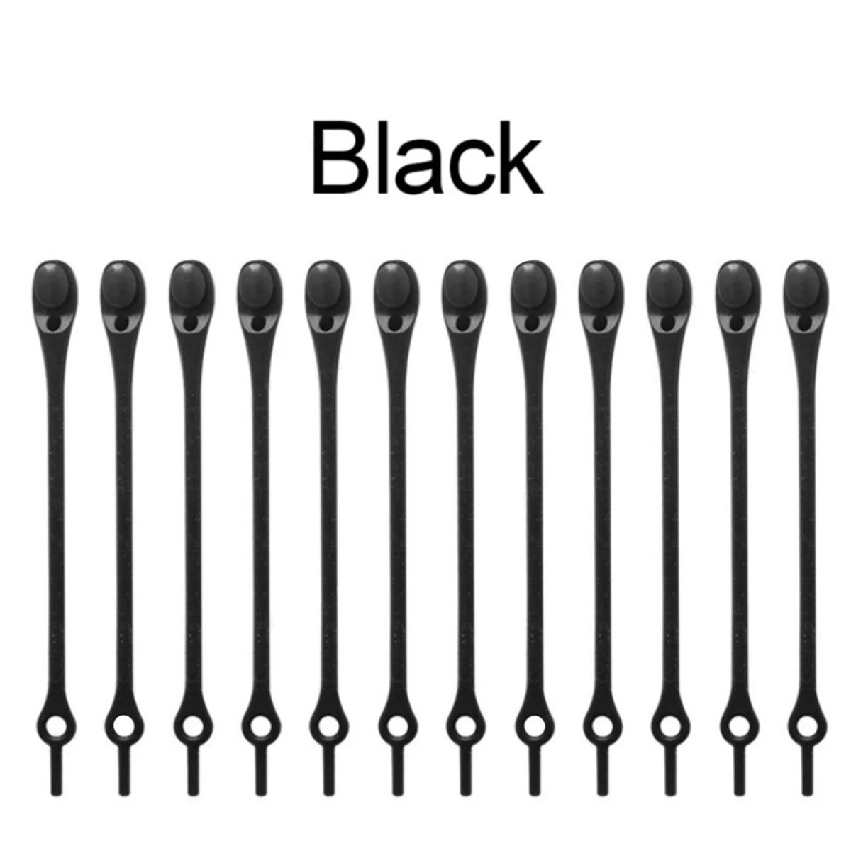 12/24-teiliges Set Lazy No-Tie elastische Silikon-Schnürsenkel für Turnschuhe, Laufschuhe und Stiefel – für Kinder und Erwachsene – Detail 14