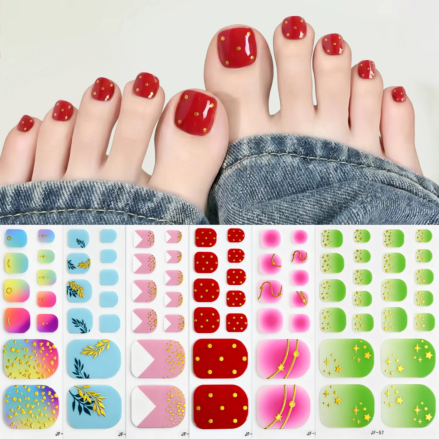 Full Cover Adhesive - 22 Tips Adesivi Lusso per Unghie