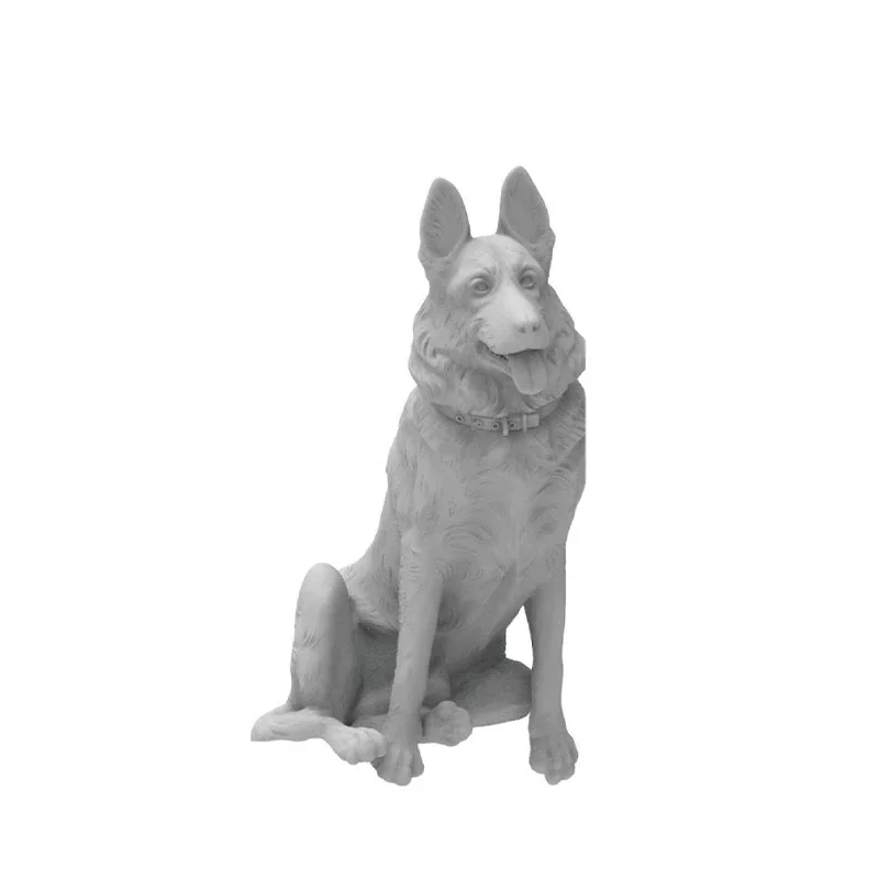 Freedom 3D Resin Print, Animal Model Kit F616007 German Wolfdog - Sitting Position (forR75 Motorcycle) 1/16