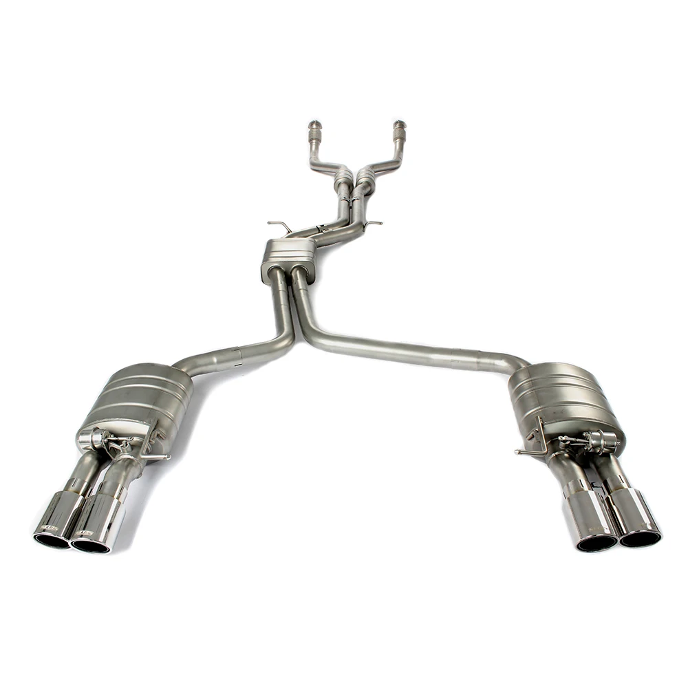 

Exhaust Pipe for S4/S5 B8 B8.5 3.0T 2013-2019 Quad Tips Escape Catback Stainless Steel System
