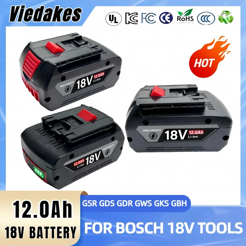 

✅Portable Power for bosch 18v battery 18v power tools GDS, GTB 185-LI,GEX 185-LI,GWS 18V-8,GKS 185-LI for 보쉬 18V 배터리