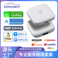 Wireless CarPlay Android Auto Box 2 in 1,Plug & Play Universal Adapter for Cars Youtube Netflix HD Port,by Xlintek Kowankit ​K6H