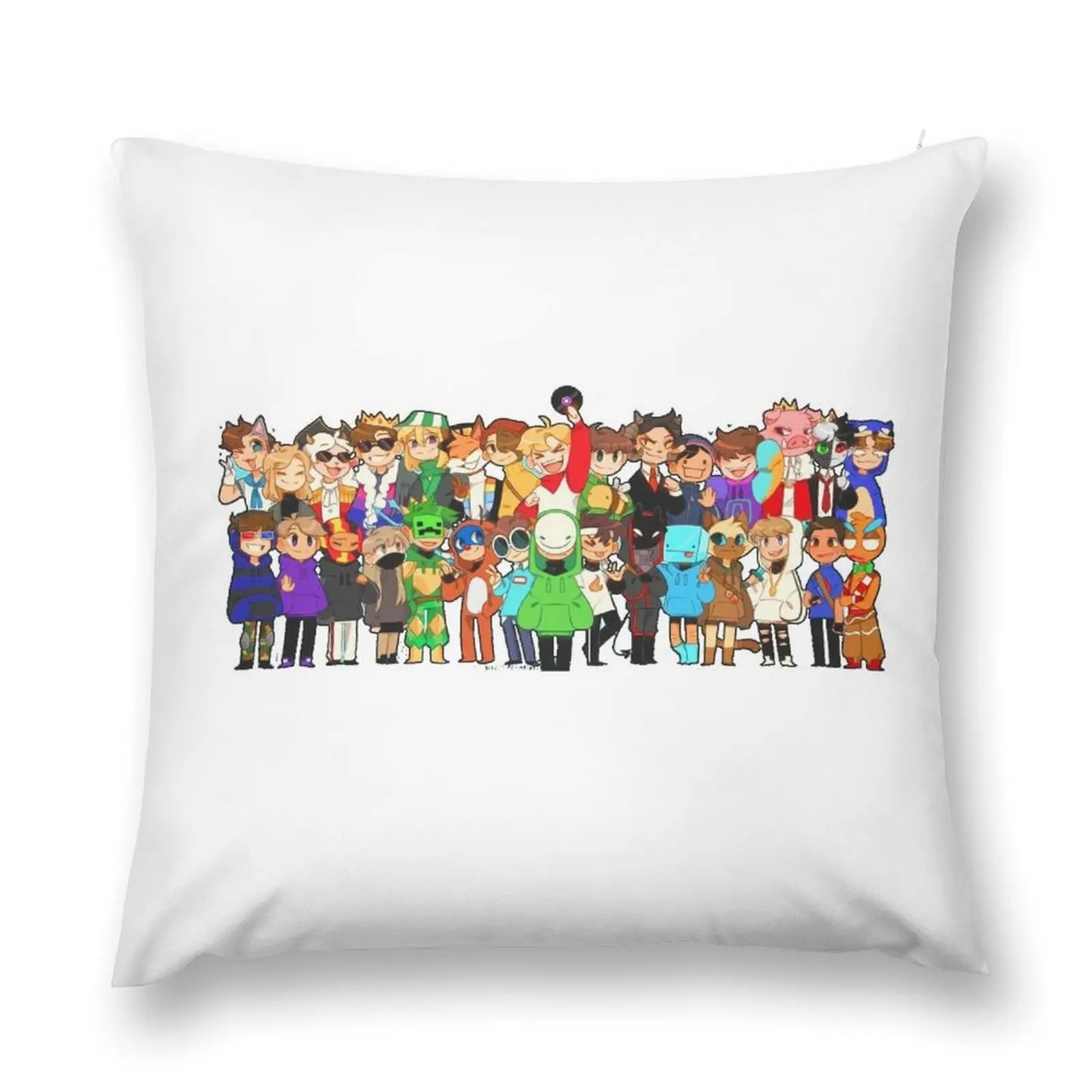 

dream smp all members Throw Pillow Pillow Cover Decorative pillowcase Decorative Cushion pillow