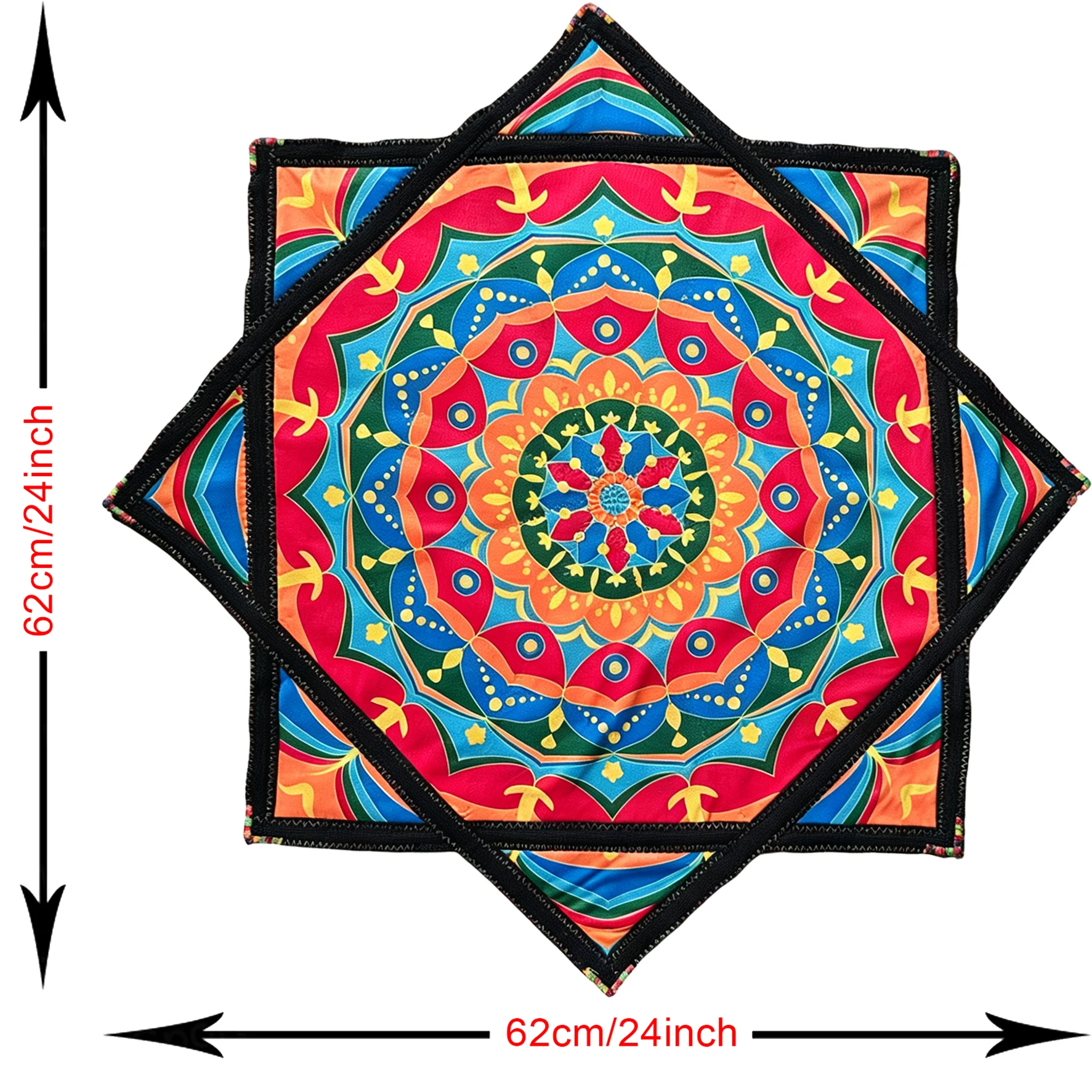 Dapo Spinning Dance Handkerchief 67*67cm Lycra Octagonal Scarf Flying Handkerchief Customizable Spinning Handkerchief