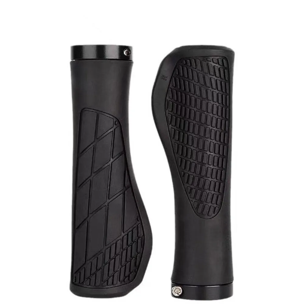 AliExpress 1Pair Mountain Bike Handlebar Grips Anti-skid Comfortable Lockable Bicycle Grips Soft Rubber MTB Bike Grips Cycling Bike Parts