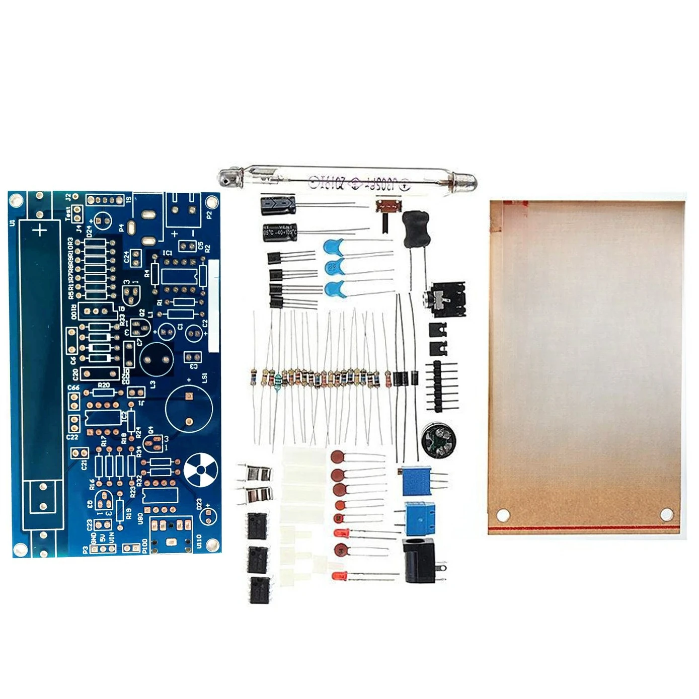 V1.1 DIY Geiger Counter Kit Unassembled Electronic Components With Multilingual Technical Documents