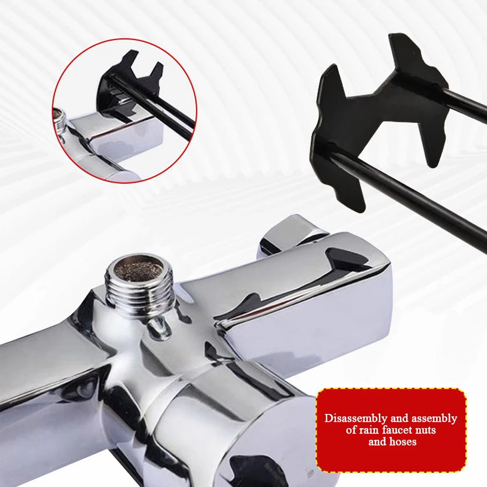 Multifunctional Sink Wrench with Double Head Durable Plumbing Flumes Repair Tool for Kitchen Sink