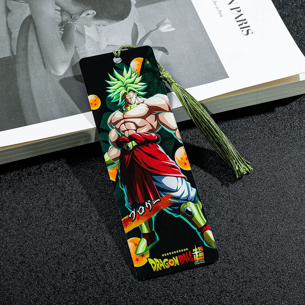 1 Uds. Marcapáginas de villano clásico de Dragon Ball de Anime colección de Fans de dibujos animados, marcapáginas de borlas para amantes de los libros marcas de lectura para hombres