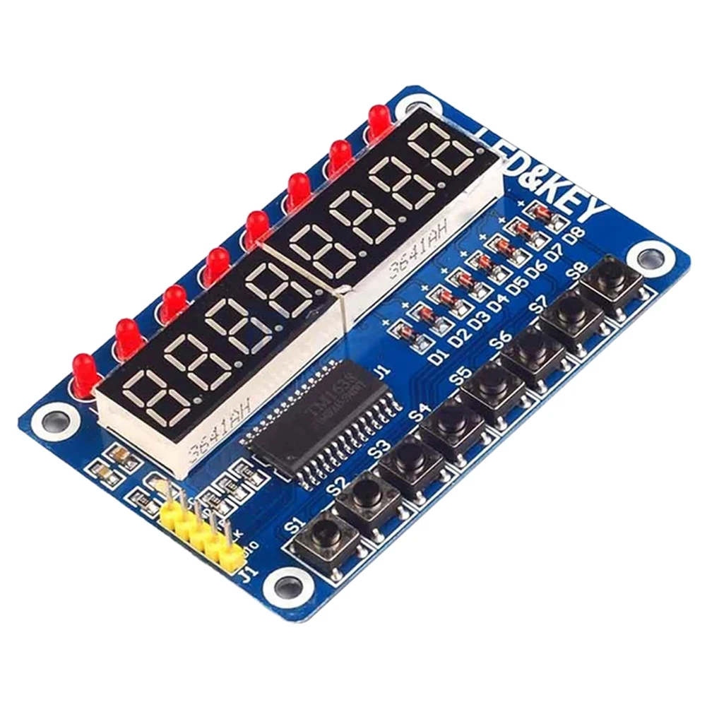 TM1637/TM1638/ 4/8 Bits LED Segment Display Module for Arduino Clock RED Anode Tube Driver Board