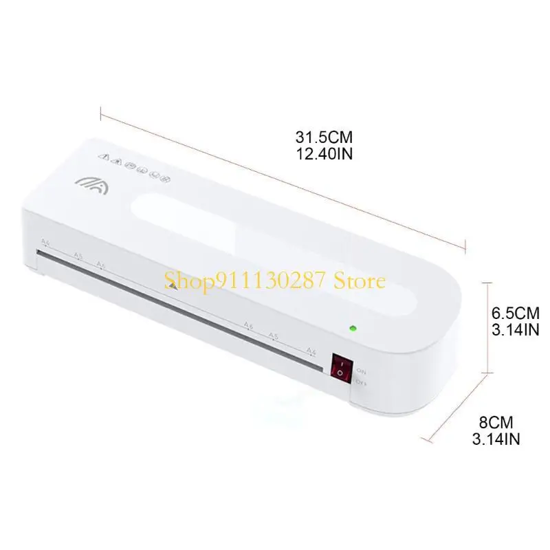 J1HC Mesin Laminator Yang Ditingkatkan Pemanasan Cepat Laminator Portabel Ringan Cocok untuk 2R 3R Rumah Kantor