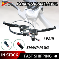 WUXING 1 Pair E Bike Brake Lever with Parking Function Electric Bike Brake Lever 2Pin Waterproof SM Connector Plug