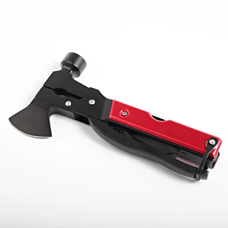 

Multi functional hammer and axe, outdoor stainless steel life hammer window breaker