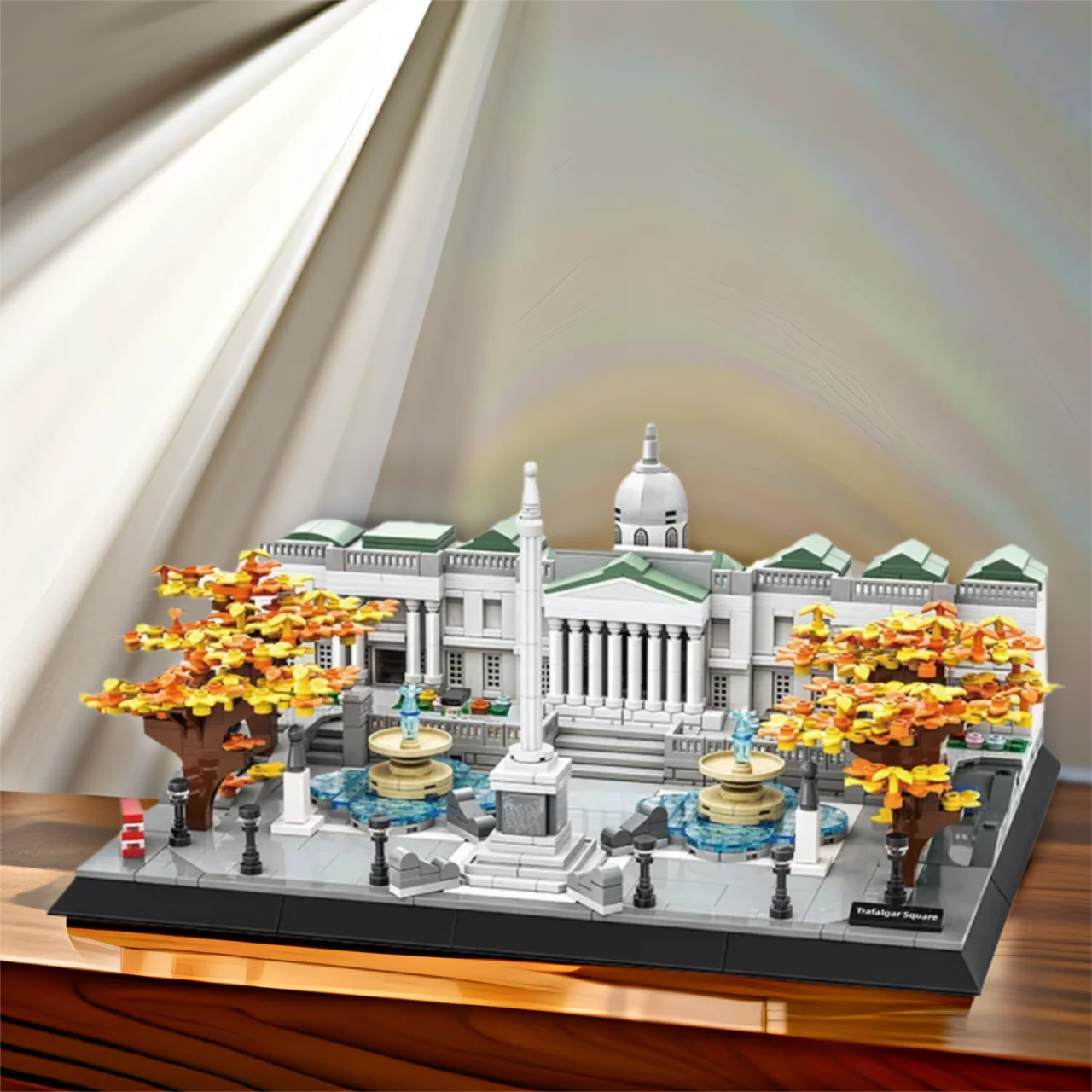 

Creative England London Building Block Britain Famous Scenic Spot Brick Trafalgar Square Construction Toy Collection For Gift