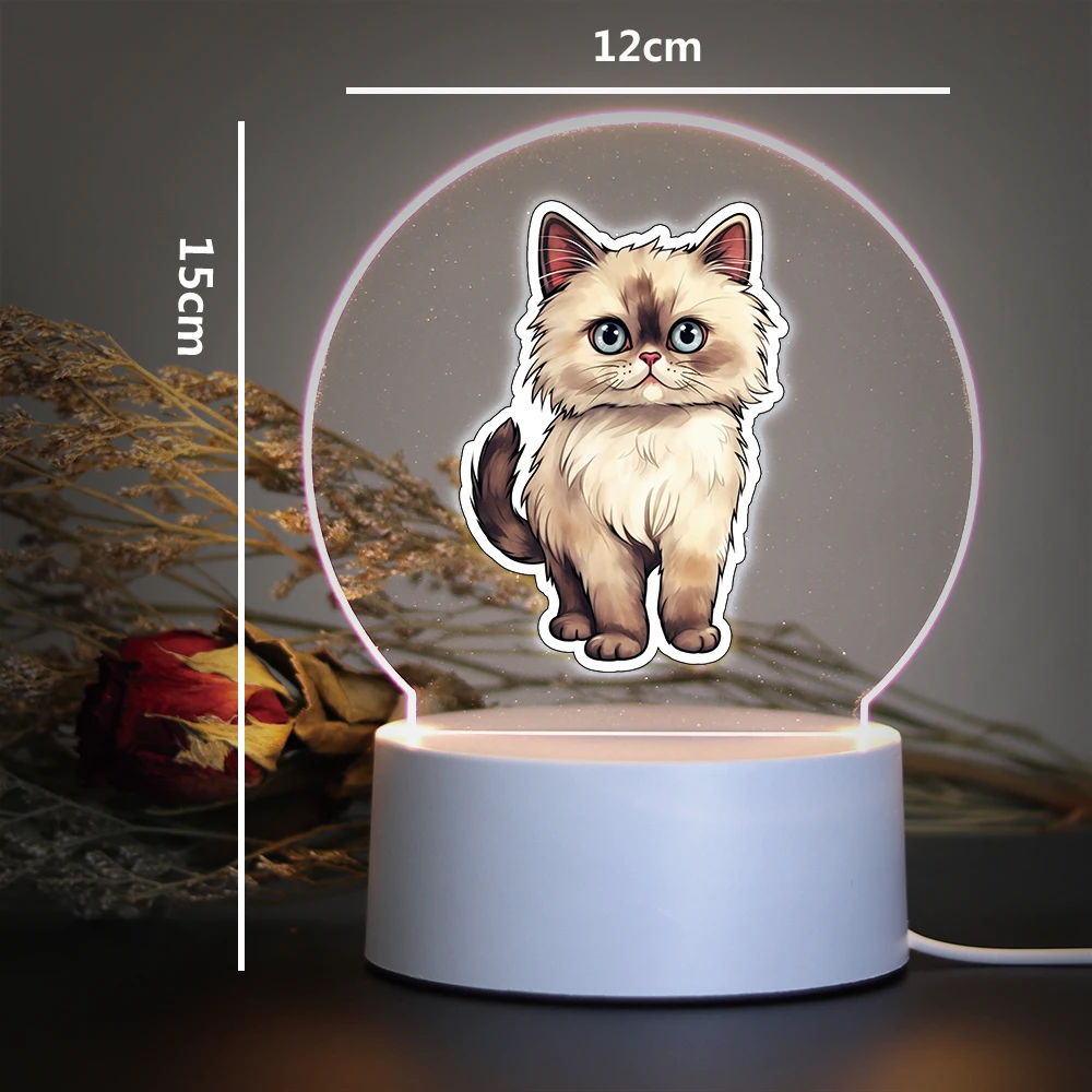 Ragdoll Creative Table Bedside Lamp 16 Color Changing Rgb Ambient Lights For Bedroom Festival Home Bedside Gaming Room Decor