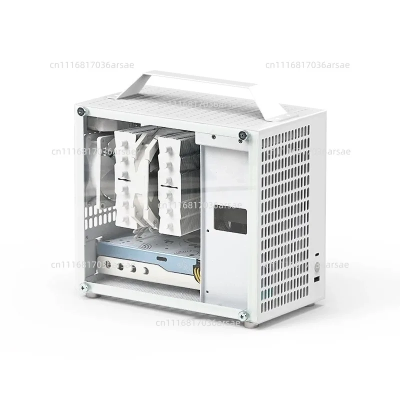 Portable Side Transparent All-Aluminum Mini Case With Power Supply