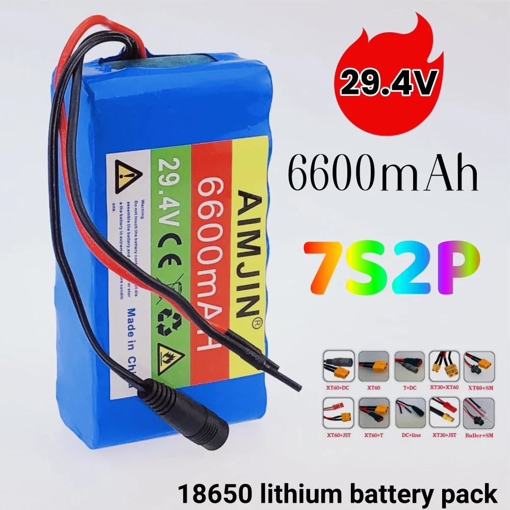 

New 24V 6.6ah 18650 7S2P with built-in Bms high-power and high-capacity lithium-ion battery