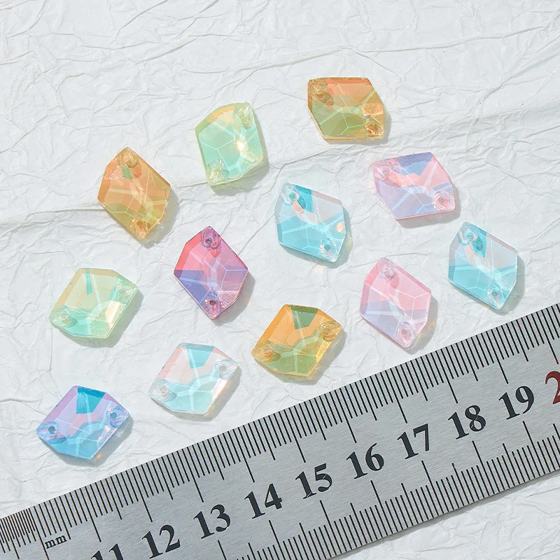 Opal Mocha Cosmic Sew on Rhinestones Glass Crystal Strass Flatback Sewn Rhinestone Sewing Stones for Wedding Dresses Needlework