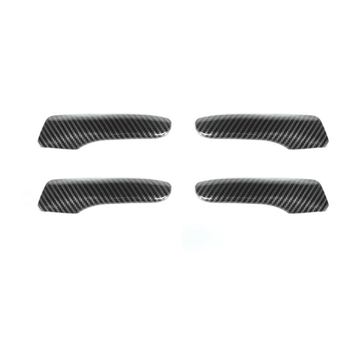 Interior Door Handle Decor Cover Trim ABS for 2011-2021 Dodge Charger Chrysler 300C Interior Accessories, Carbon Fiber