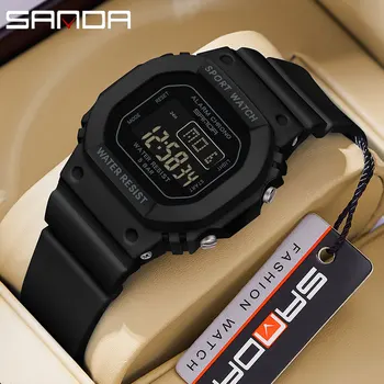 Mode Sanda 393 Top Marke Jungen Mädchen Led Digital Kinder Sport Für Wasserdichte Elektronische Im Freien Casual Geschenk Student Uhr