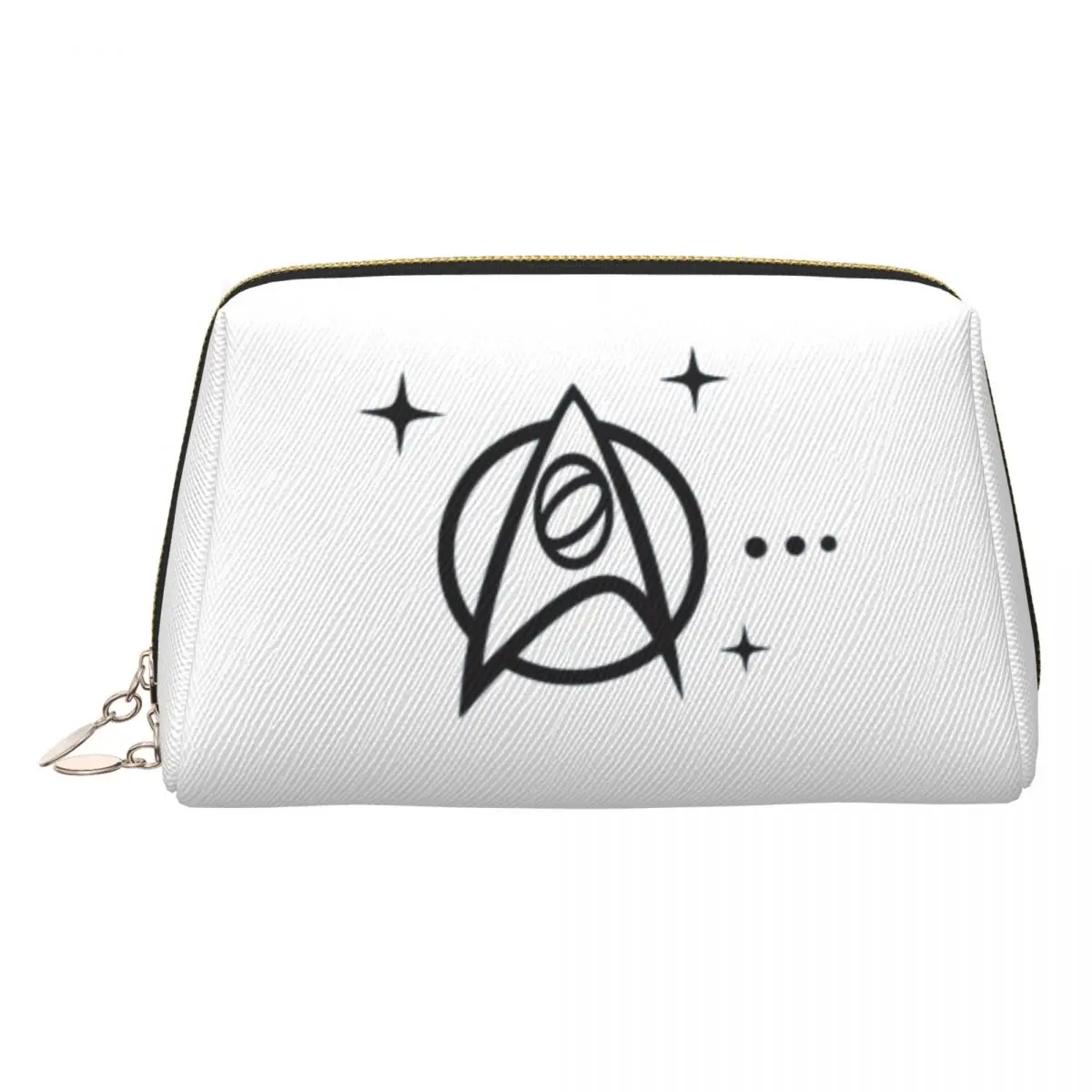 Star Treks Science Fiction TV Series Women Cosmetic Bag Travel Makeup Organizer Pouch Toiletry Storage Dopp Kit Box