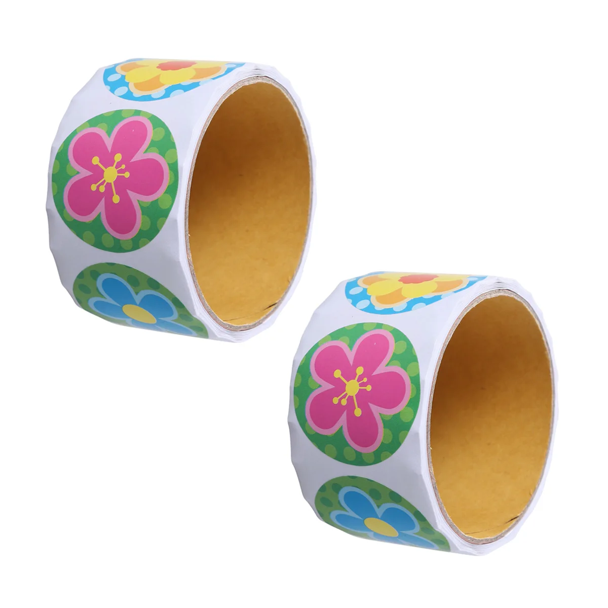 

2 Rolls Sun Flowers Stickers Paper Bag Seal Child Party Supplies Gift Reward Adhesive Decor Kids Birthday