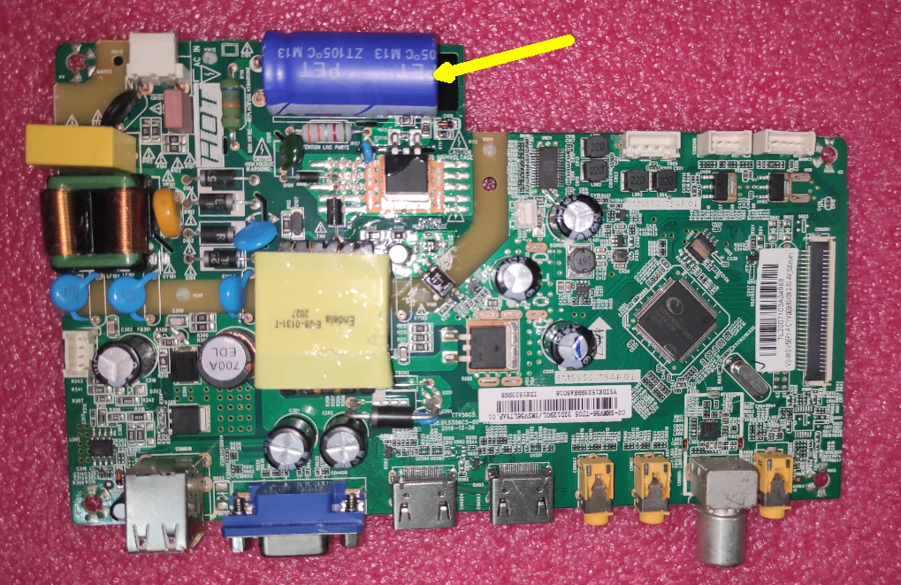 ¡Envío gratis! 3MS553LT5AP01 3MS56LT5AP01 32S1290L placa base de TV tres en uno probada bien 39-51v 520ma