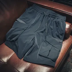 Herren Cargo Shorts breite lose elastische Taille kurze Hosen für Männer Baggy mit Kordel zug 2024 Mode beliebte Streetwear schön