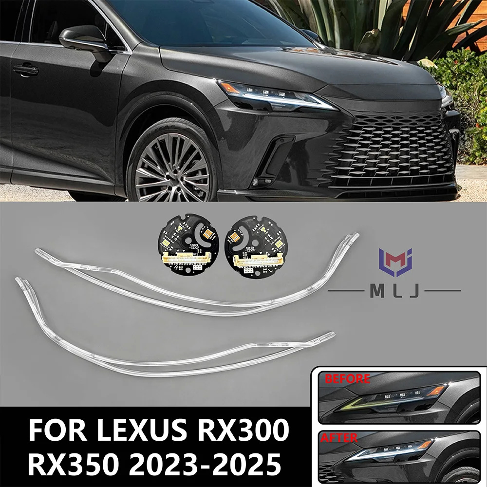 Fit For 2023-2025 Lexus RX300 RX350 LED DRL Light Guide Strip Light Source Chip Daytime Running Light Headlight Replacement Part