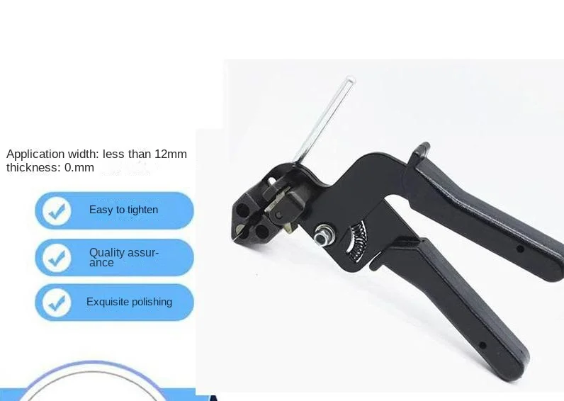 

Stainless steel zip tie tool self-locking tool pliers stainless steel zip tie gun packaging machine zip tie tightening