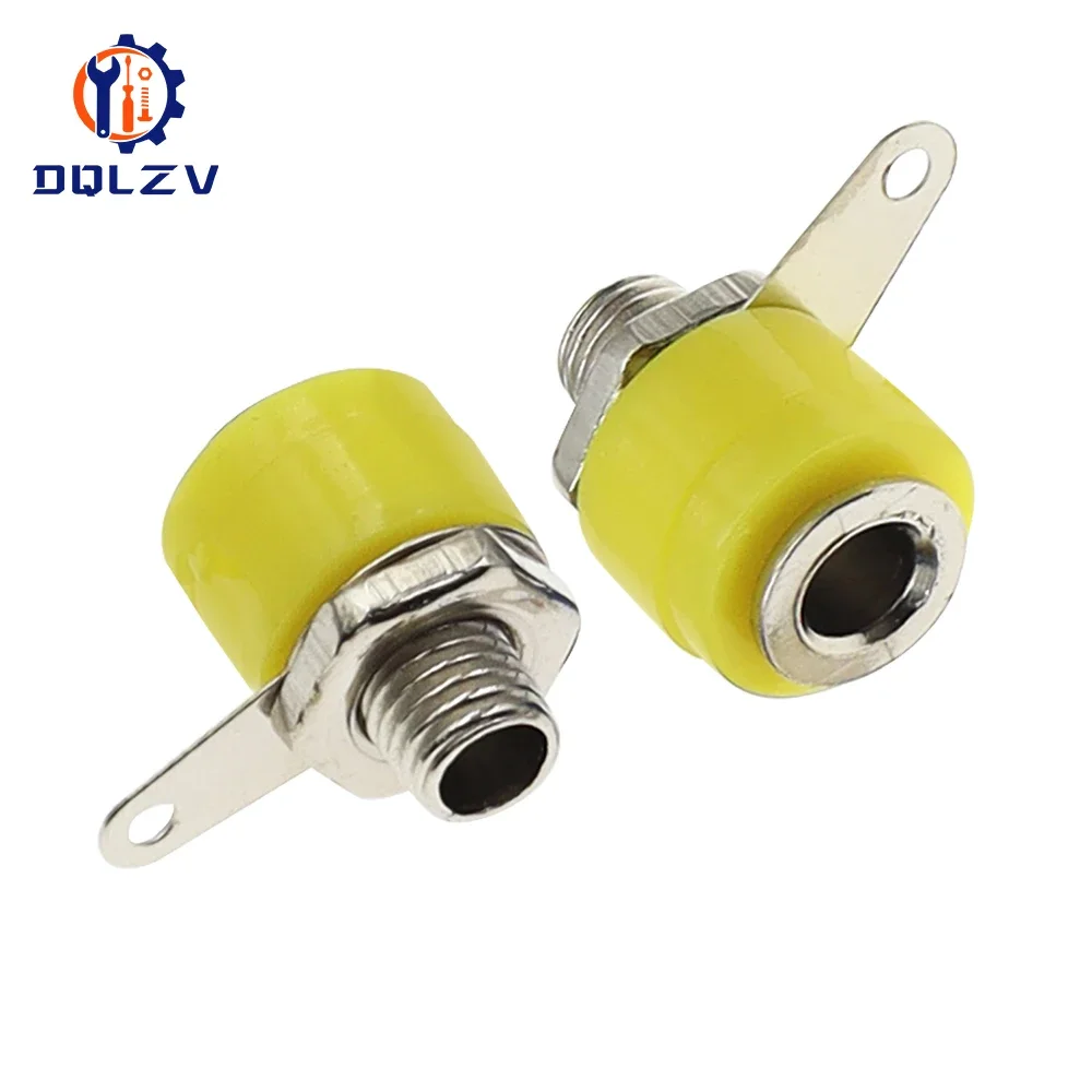 4mm Banana Panel Socket Test Probe Binding Post Nut Plug Jack Connector