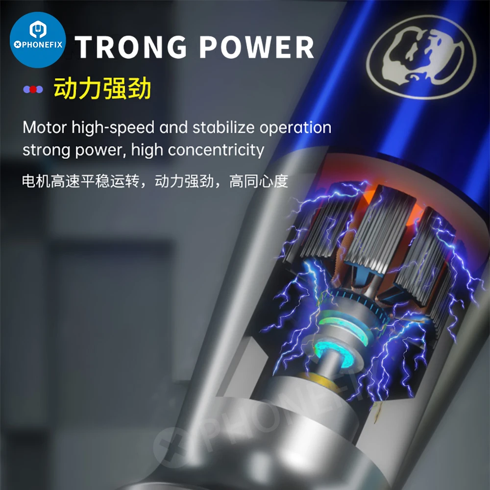 Mechanic iRX6 HW-013 IC Polishing Tool Electric Grinder Engraving Pen for Phone Pad Tablet CPU IC Polish Repair Drilling Cutting