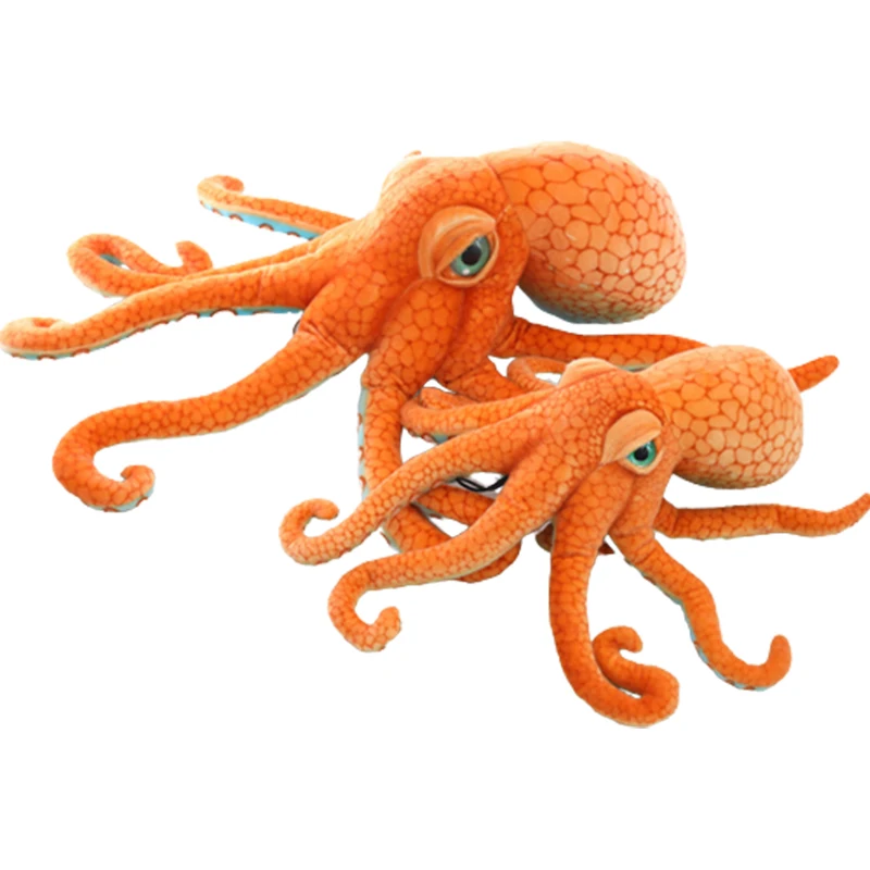 30-80cm Kawaii Simulation Octopus Plush Toy Stuffed Animal Squid Doll Kawaii Soft Cotton Pillow Girl's Birthday Gifts Home Decor