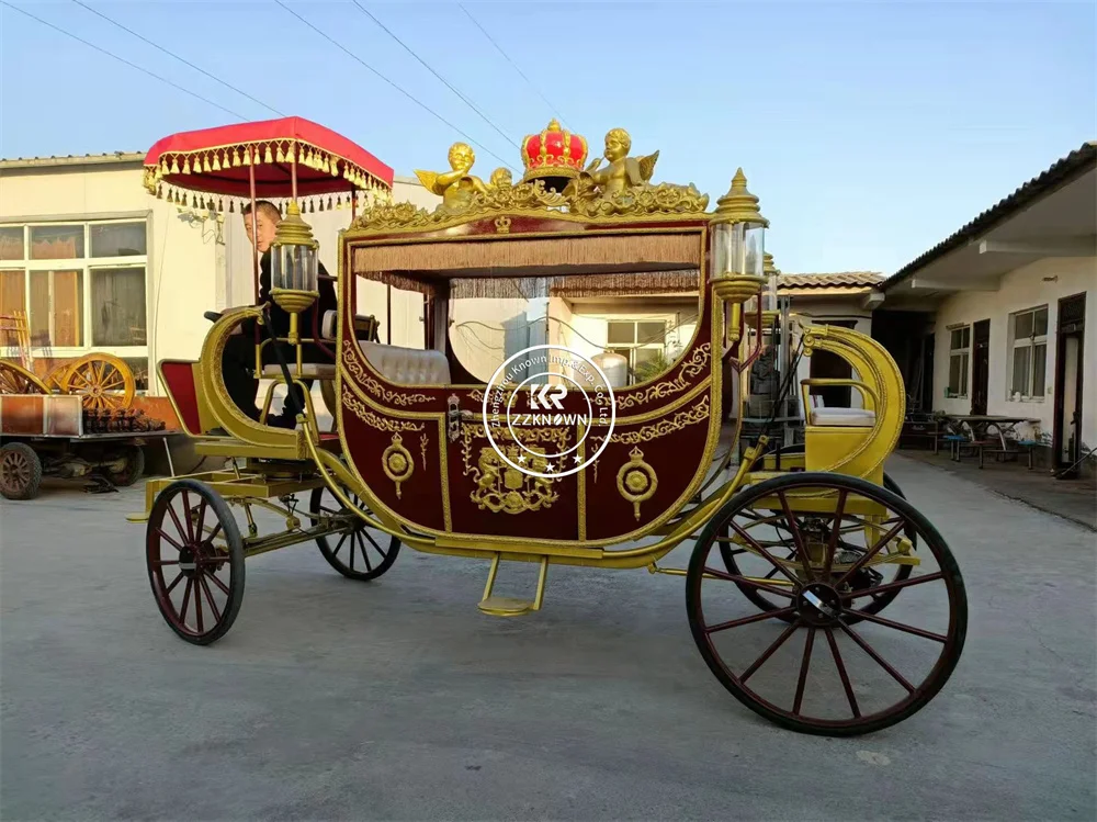 European Royal Customizable Royal Carriage Electric Drive Silent Motion Luxury Visual Style Royal Carriage For Ceremony Display