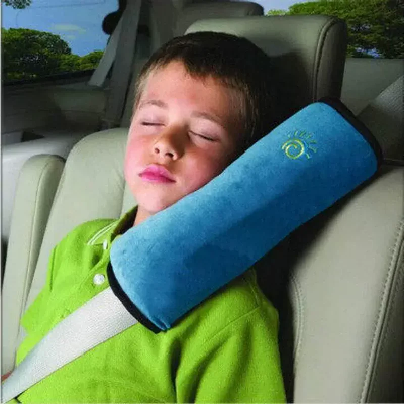 Plush Kids Car Seat Belt Adjustment Device Neck & Shoulder Protector Soft Abdomen Safety Accessory for Child Passengers